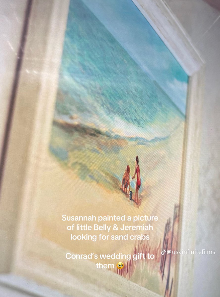 i think we glossed over how perfect conrad’s wedding gift to belly and jeremiah is