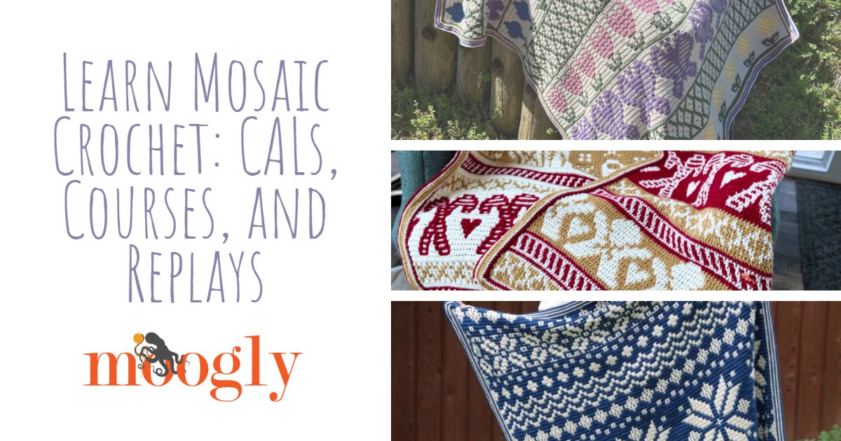 The Mosaic Crochet Summit may be over, but the fun doesn’t have to end! 😍 If you’re ready to dive even deeper, just getting started, or ready to start designing your own, there’s something here to get you even more excited about mosaic #crochet!
mooglyblog.com/learn-mosaic-c…