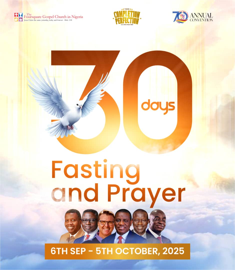 FoursquareNigr's tweet image. ✨ 30 DAYS OF FASTING &amp;amp; PRAYER ✨
From September 6th – October 5th, 2025, we set aside 30 days to seek the face of God in fasting and prayer. 🙏🔥
It’s a season of renewal, alignment, and power as we wait on the Lord for a fresh outpouring and divine visitation. 🌍✨