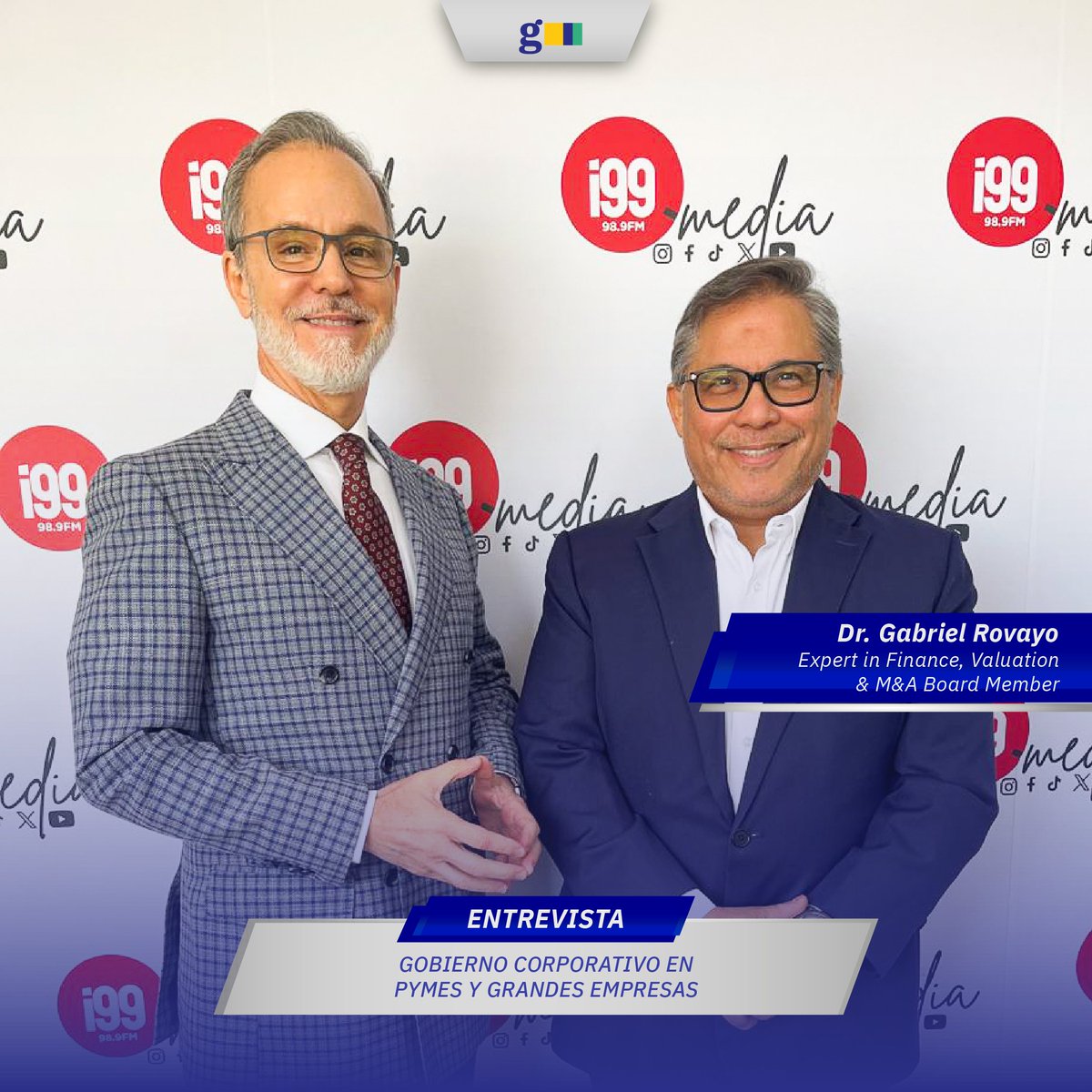 📢 Este 4/09 en “Educación Financiera” de Radio i99:
El Dr. Gabriel Rovayo hablará sobre gobierno corporativo en PYMES y grandes empresas.

⏰ 09h30 #diálogoI99

#GobiernoCorporativo #PYMES #GrandesEmpresas #EducaciónFinanciera
