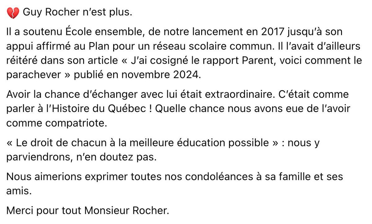 EcoleEnsemble's tweet image. Guy Rocher, 1924-2025