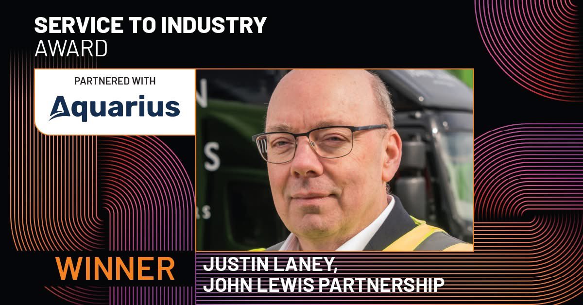 A huge congratulations to Justin Laney of John Lewis Partnership – winner of the Service to Industry Award for his pioneering work in decarbonisation.

#MTAwards2025