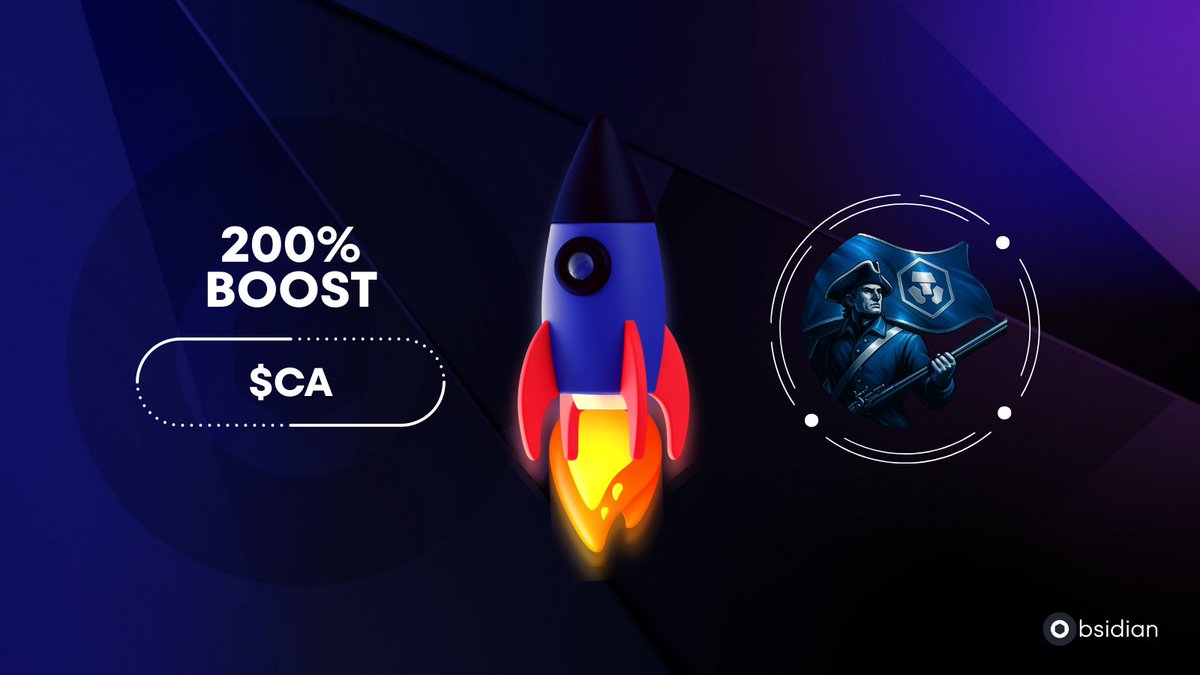 ✨New Token Boost✨

$CA by <a href="/CronosArmy212/">Cronos Army</a> was ObsidianSwap's top traded CROmmunity in the last 24 hours, earning an additional 100% boost on top of any current boosts to weekly leaderboard points until tomorrow.

⚡️200%

More points = More weekly rewards 🤝💰

SWAP. CLAIM. WIN!!