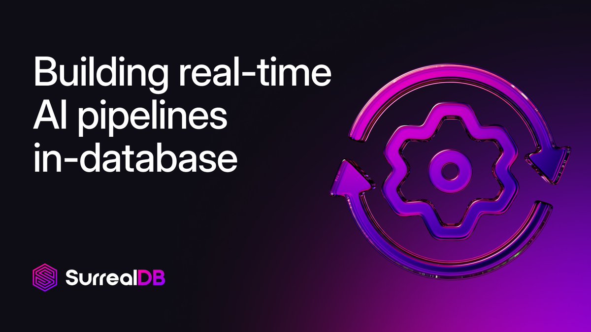 Want to simplify your AI pipelines? Our guide will enable you to scrap ETL and build pipelines that blend multi-model data and AI logic directly inside one ACID database. Read the guide. 👉 sdb.li/4eI9FGr