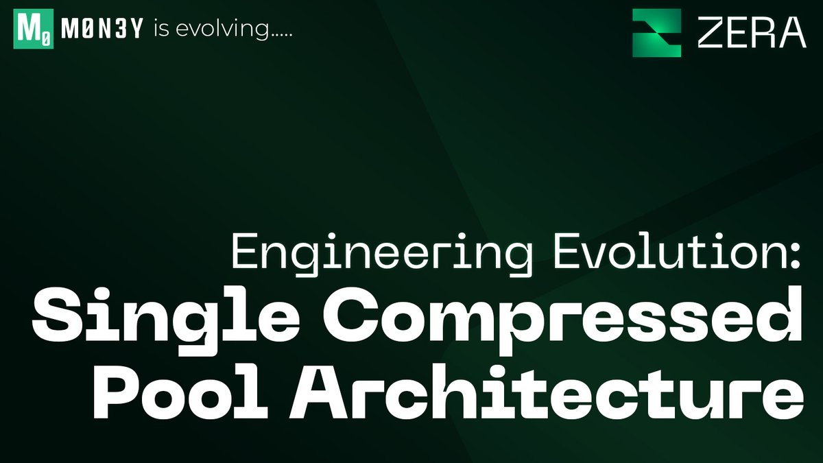 Engineering Evolution at #M0N3Y soon-to-be <a href="/ZeraLabs/">ZERA</a>: Introducing Our Single Compressed Cryptographic Pool Architecture.

As <a href="/dev_skill_issue/">Dax</a> outlined recently, we're moving beyond traditional privacy models to build the foundational ZKP layer for <a href="/solana/">Solana</a> in a paradigm shift that