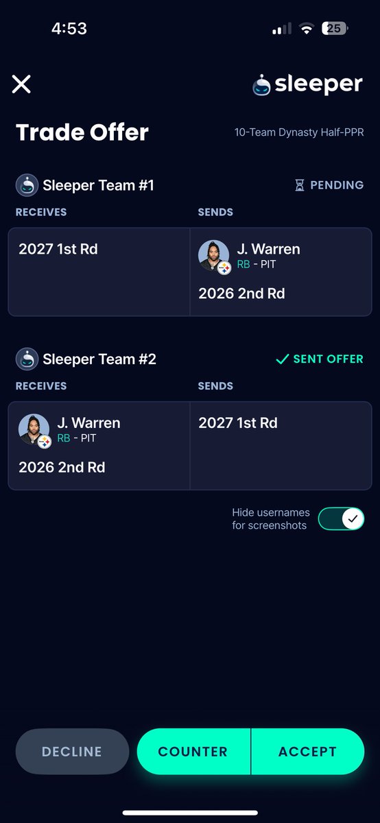 Smitty (@dinosaurdad5) on Twitter photo <a href="/FFBirdGang/">FF BirdGang</a> just got offered these options for a 27 1st. I have Kamara, Monty, pollard, Warren, Tuten, JCM. Passing or taking either of these?? <a href="/FFBirdGang/">FF BirdGang</a> just got offered these options for a 27 1st. I have Kamara, Monty, pollard, Warren, Tuten, JCM. Passing or taking either of these??