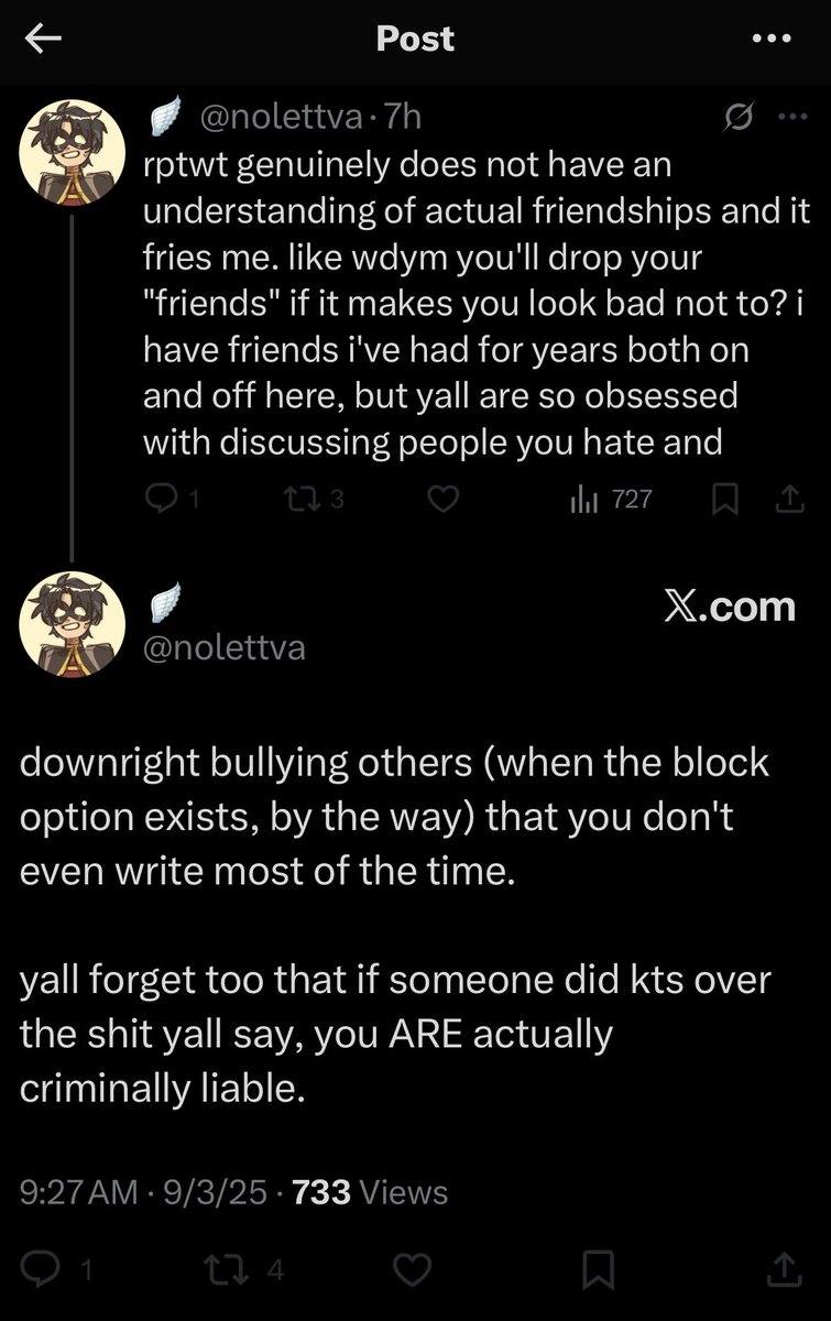 zephros.⠀

hey zero— i work for a law firm.

please, do come tell me a little more about how laws work.

calling us obsessed when you are the one coming into someone’s dms to start more drama after they moved tf on already is actually insane.

making people

⤹
⠀