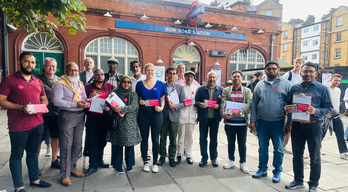 MuhiMikdad's tweet photo. Fantastic turnout for our @TH_Labour campaign in Bow West. Standing with our community, listening to their concerns and working for real change. #Labour #BowWest #CommunityFirst https://t.co/bkiE1D6QVi