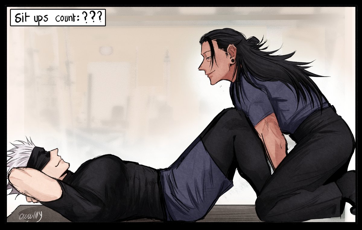 OwwlllY's tweet photo. romantic workout #satosugu #JujutsuKaisen https://t.co/H1QxZi3yPb