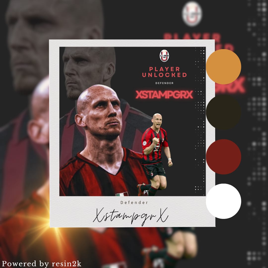 🇮🇹📣"AC Crema 1908 è orgogliosa di presentare il nuovo pilastro difensivo!"

🇬🇧📣"AC Crema 1908 is proud to introduce its new defensive rock!"

⚽Gamertag:<a href="/XGr90x/">XSTAMPGRX</a>
🎯Role:Defender
🕹Squad:AC Crema 1908
🎥 Realizzato da <a href="/X_gabry_8/">gabry🐍</a>