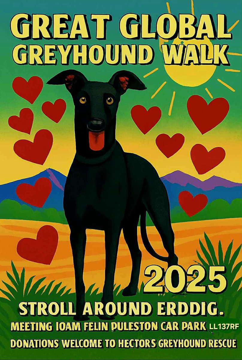 Come and join us for the Great Global Greyhound Walk in Erddig on 28th Sept ❤️ <a href="/wrexham/">Wrexham.com</a>
