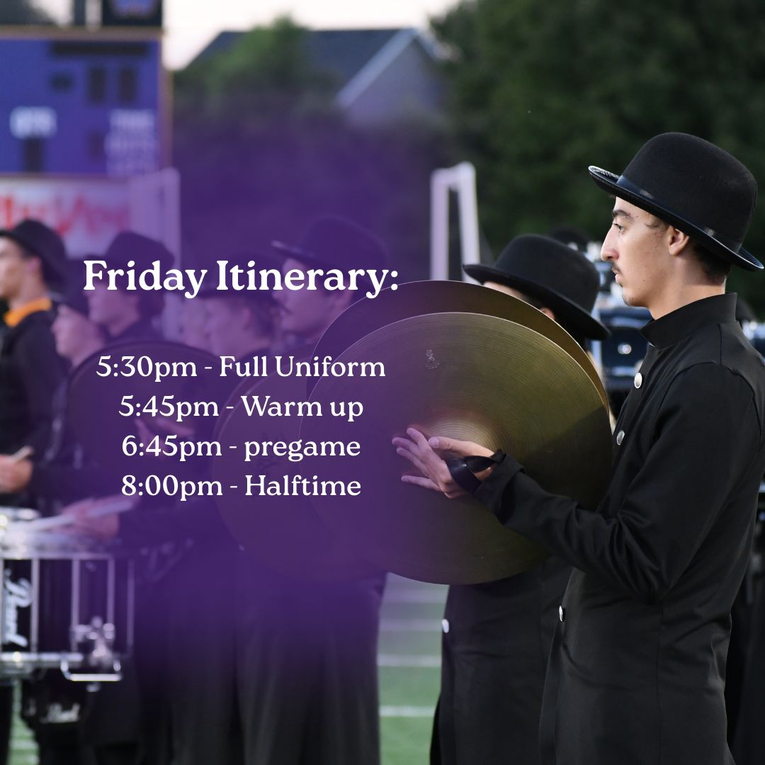 It's game week, and we hope to add a bit more "color" into your life Friday evening! Don't forget to bundle up/layer, it will be a chilly one.

We hope to see you in the stands and hear you cheer us on!