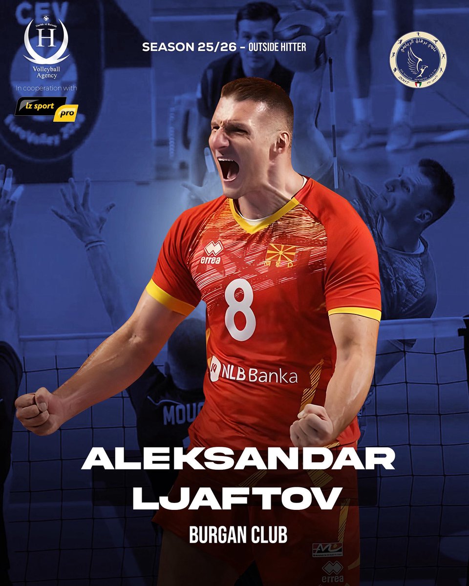 Aleksandar Ljaftov 🇲🇰 signed in Burgan club (Kuwait 🇰🇼 ) for season 2025/2026. We thanks our cooperation with LZ Sport.