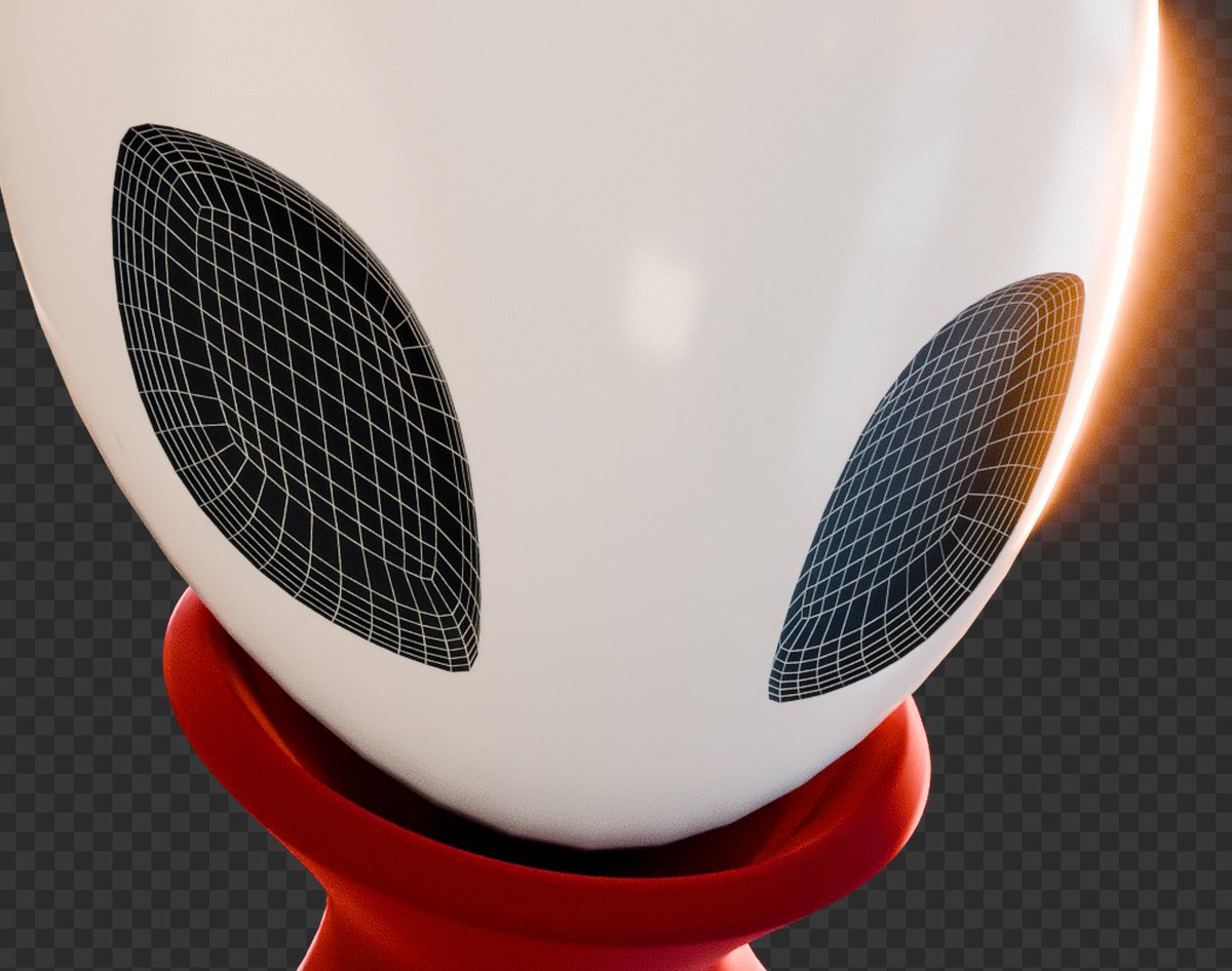 krysidian's tweet image. Even though I can&apos;t finish this before #Silksong takes over my life I made some nice progress on the eyes.

They are 3D now and using some new SMIRK features I&apos;m working on. So when I release this I will also release the new version of my #geometrynodes tool

#b3d #blender