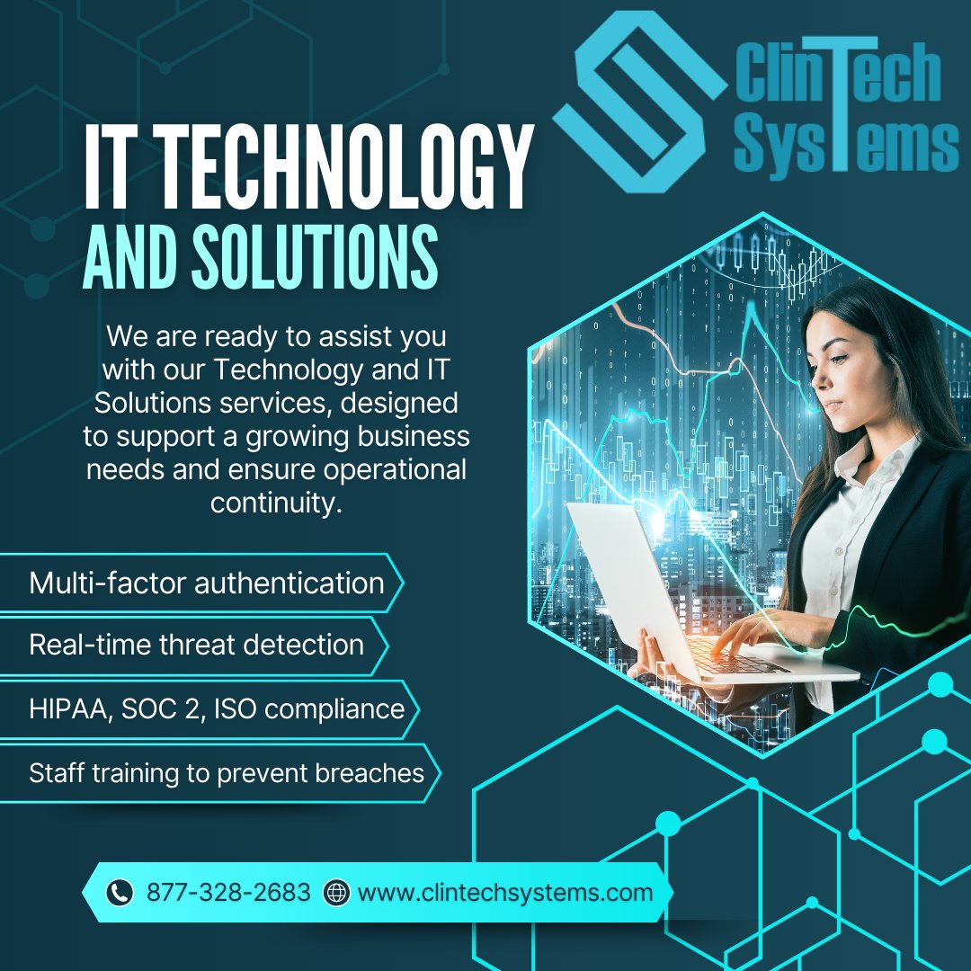 ClintechSystems's tweet image. The #1 healthcare threat isn’t clinical—it’s digital.
ClinTech Cybersecurity delivers:
✔ MFA
✔ Real-time threat detection
✔ HIPAA/SOC2/ISO compliance
✔ Staff training

Protect patients &amp;amp; your reputation with ClinTech.
🌐 clintechsystems.com

#ClinTechSystems