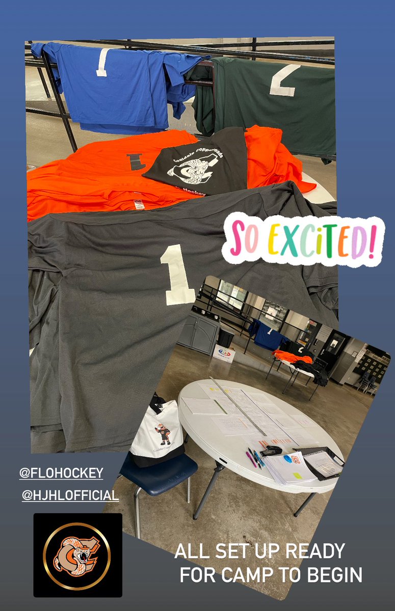 All set up and ready for MAIN CAMP to begin tonight at 7:00