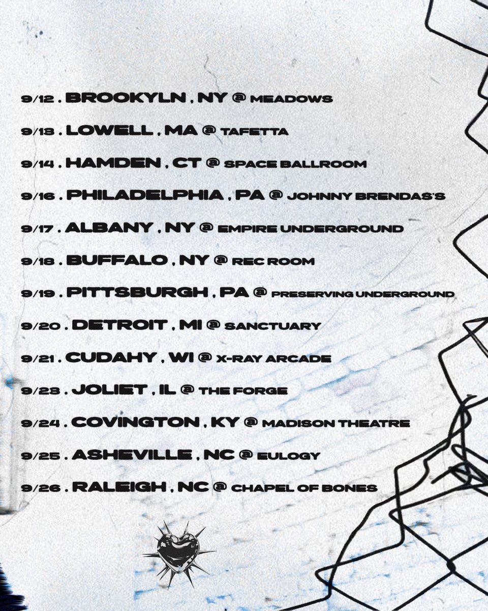 🚨 TOUR KICKS OFF NEXT WEEK 🚨
We’re hitting the road supporting He Is Legend alongside Eyes Set To Kill and TEETH. Grab a ticket, bring a friend and let’s have a good time