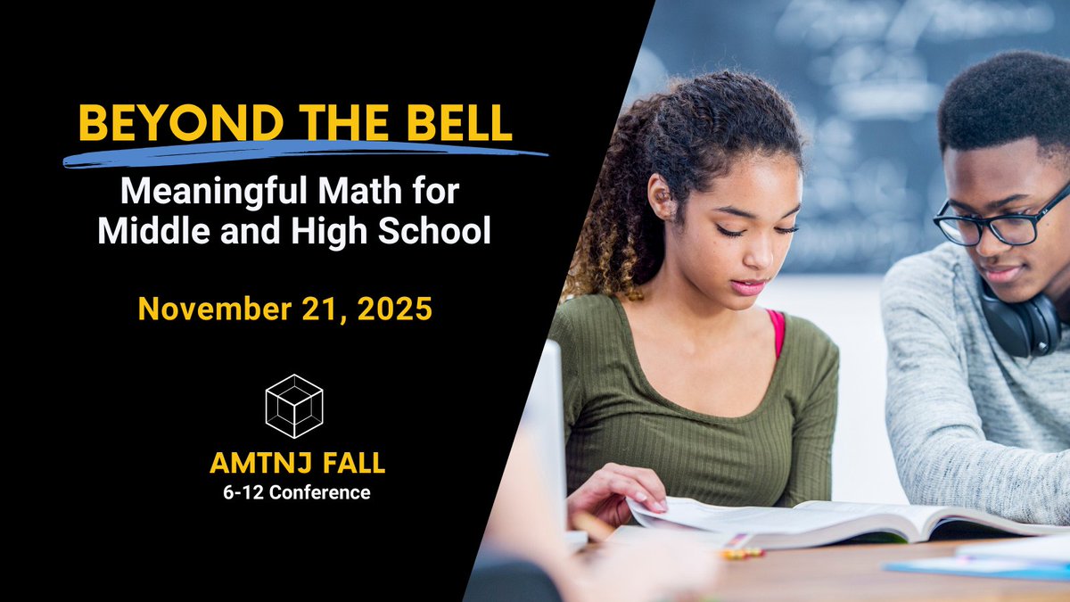 Have you registered for the AMTNJ Fall 6-12 conference?

Secure your spot today for the November 21 conference dedicated to building classrooms of curiosity, where all students can learn. Register at amtnj.org/conferences/.