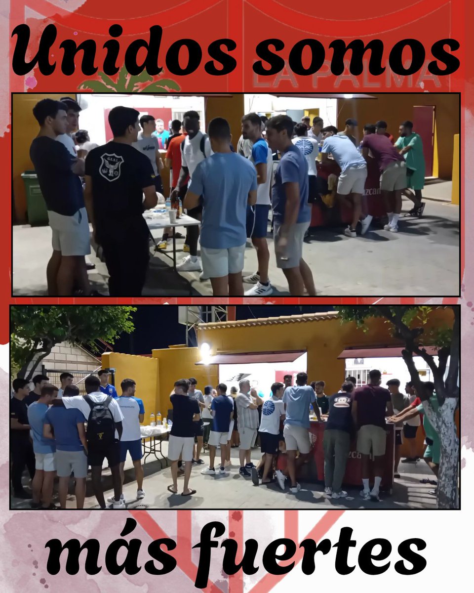 "Esta noche hemos tenido un encuentro muy agradable para seguir fortaleciendo los lazos del grupo y compartir un buen rato juntos 😊🤝✨". ⚽️⚪️🔴💪.