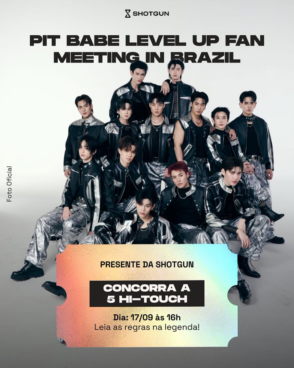 🚨 ATENÇÃO, FÃS DE PIT BABE! 🚨

Vocês viram que a <a href="/Shotgunbrasil/">Shotgun Brasil</a>  está fazendo um sorteio INCRÍVEL de 5 HI-TOUCHS no Instagram? 😱 É a sua chance de ter um momento inesquecível com os artistas! ✨

Para participar e saber todas as instruções, confira o post oficial no Instagram