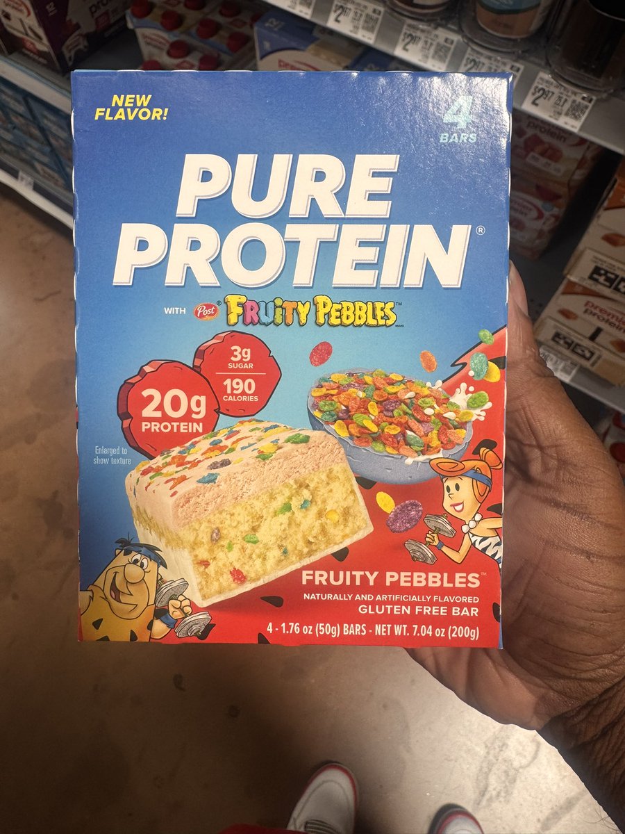 I don’t post often, but I had to give you guys a shout out because the new Fruity Pebbles flavor is 🔥🔥🔥! Please keep these!! <a href="/pureprotein/">Official PureProtein</a>