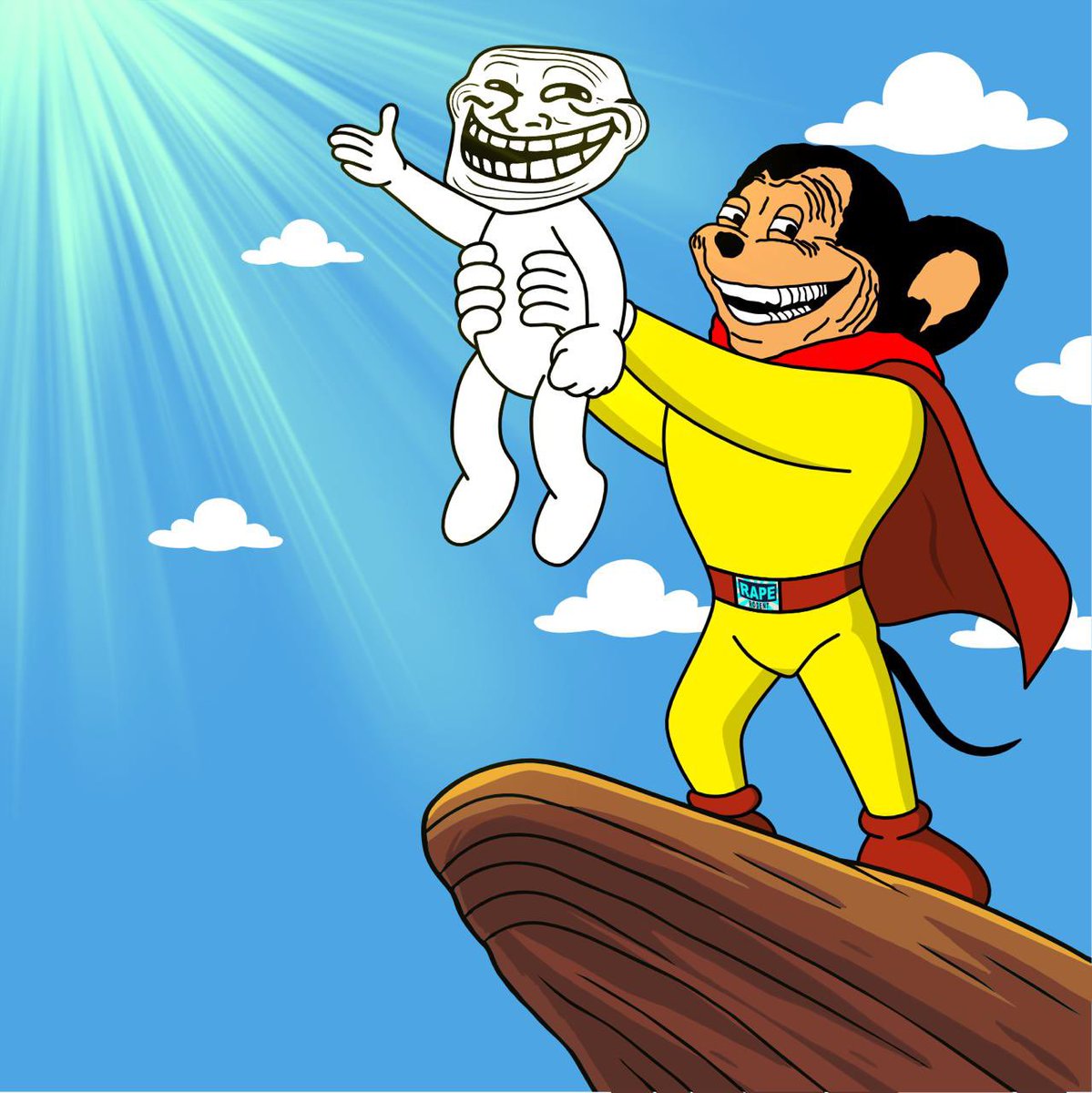 web3walterx's tweet image. Rape $RODENT is the father of $TROLL