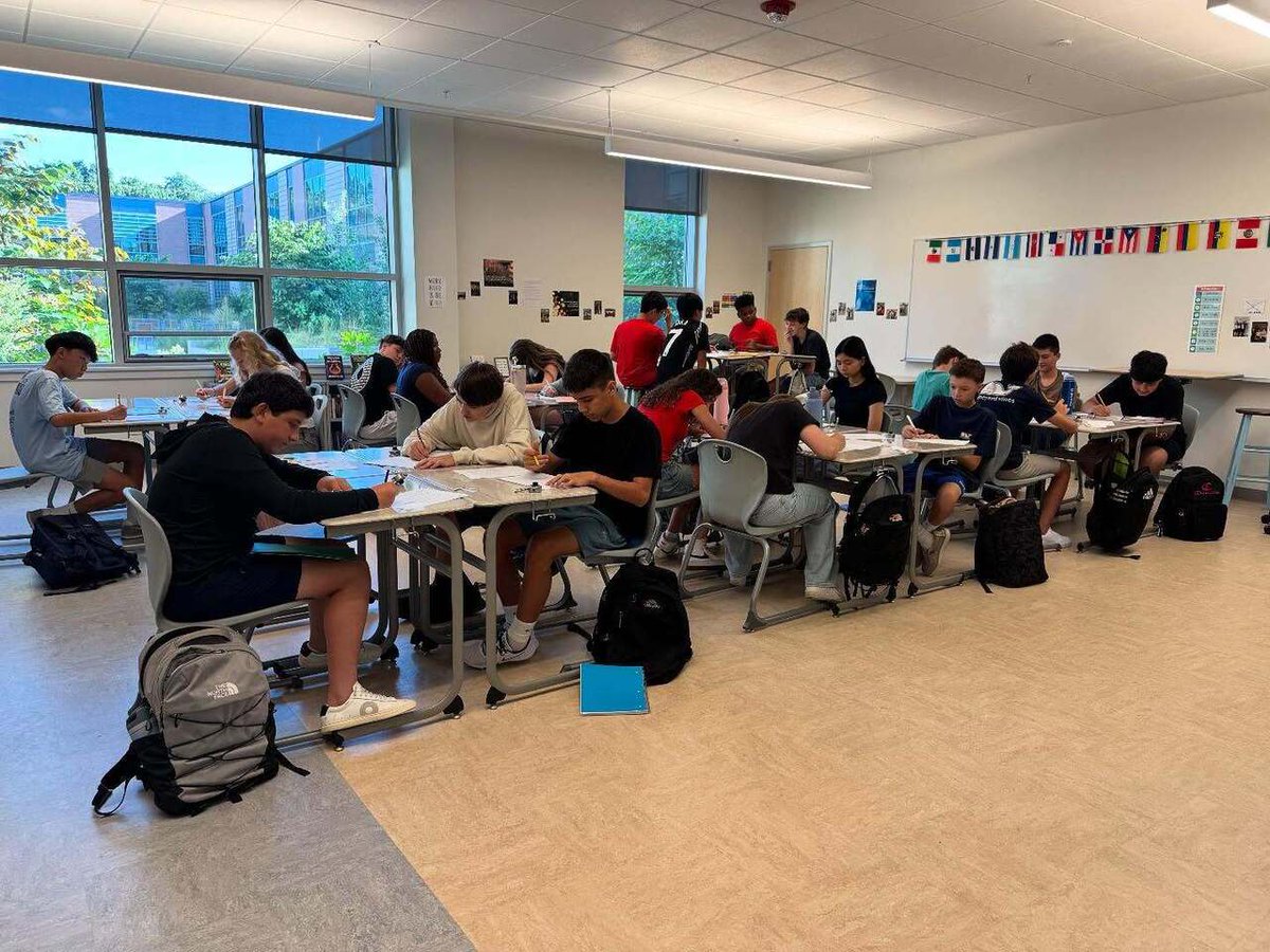 We started the school year at South with a great first day!
1. 8th graders writing out their schedules
2. 8th graders getting their locker assignments 
3. 7th graders voting on the name for their new grade-level team
4. 6th graders reviewing class rules
… instagr.am/p/DOKE9duD88G/