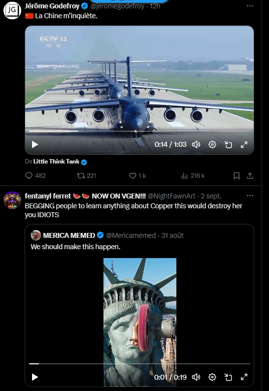 le contraste entre les deux mondes me fais trop rire