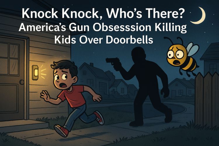 New Post: Knock Knock, Who’s There? America’s Gun Obsession Killing Kids Over Doorbells theclobra.com/knock-knock-wh…