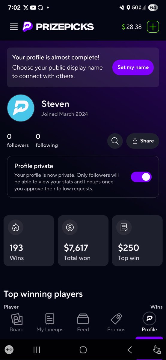 LinkMarineSteve's tweet photo. @PrizePicks https://t.co/vJvr2KclEM