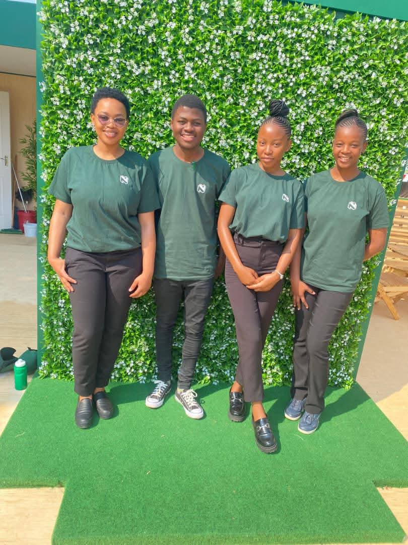 🍃 Shoutout to our 11 Enactus students who stepped up as Nedbank Ambassadors at this year’s Trade Fair!
They’re championing green finance, gaining real-world skills &amp; showing how business can drive sustainability. Thank you <a href="/NedbankEswatini/">Nedbank Eswatini</a> 💚 #ThriveWithEnactus #GreenIsGold