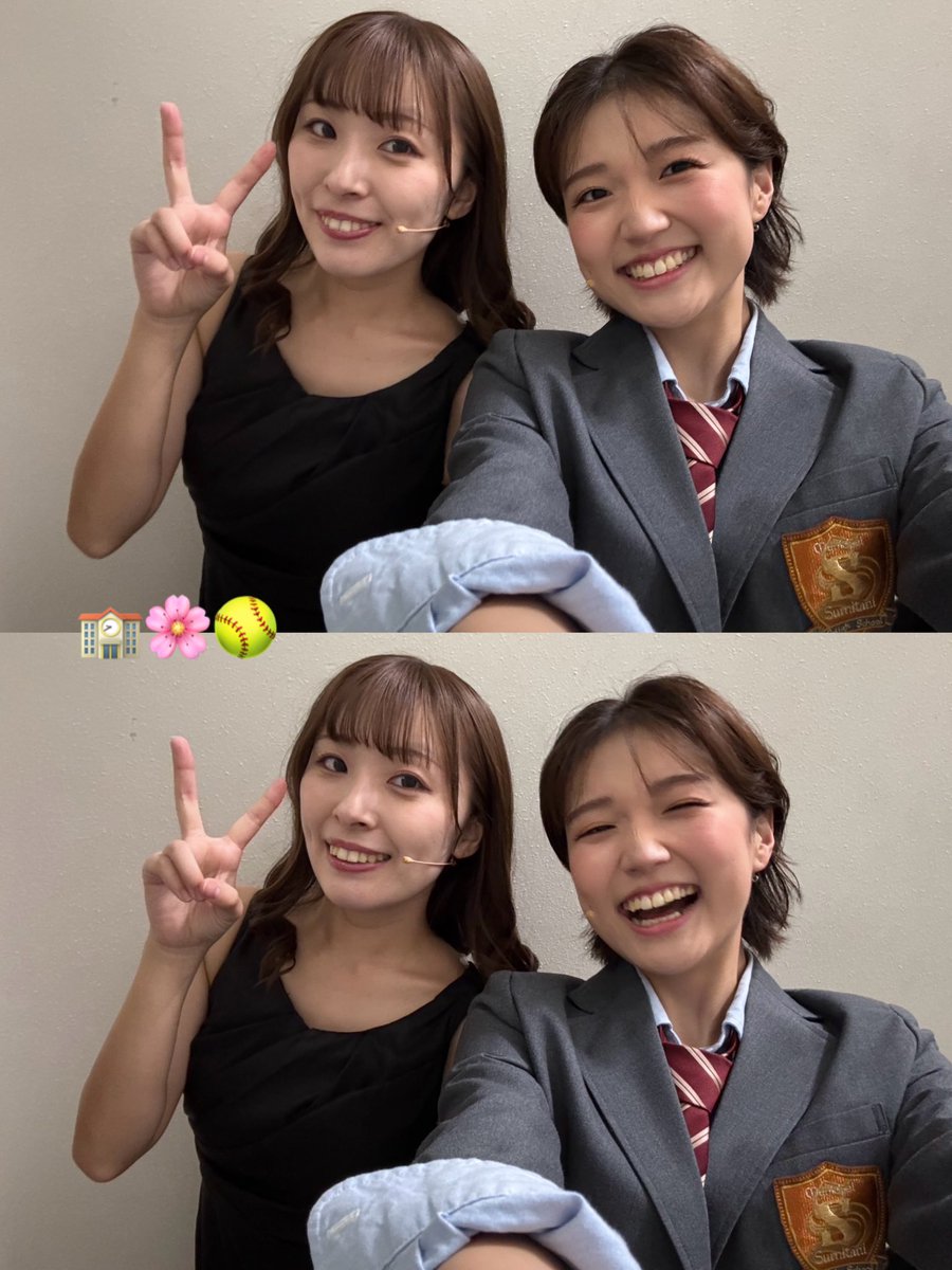 #四月は君の嘘again 

おはようございます🌞
本日は13:00公演・18:00公演です🌸

椿役の咲希ちゃんと📸
咲希ちゃんのお芝居はもう本当に何度見ても心動かされます...私の憧れです。
そんな咲希ちゃんは本日東京千秋楽です🥎

素敵な1日になりますように！
本日も劇場でお待ちしております〜🎹