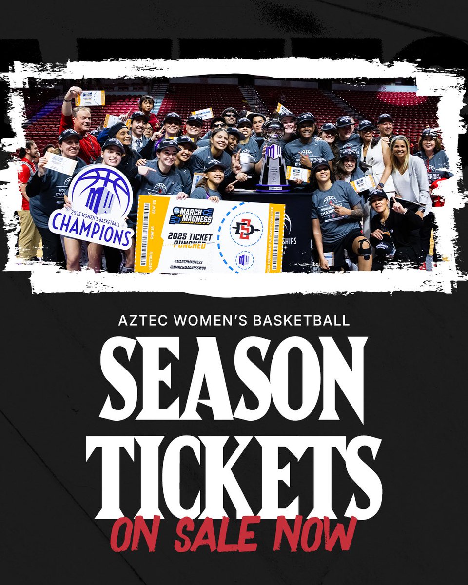 For only $60, you can attend every regular season home game at <a href="/ViejasArena/">Viejas Arena</a> this season! Purchase your seats today 🏟️🏀

am.ticketmaster.com/sdsu/buy/quick…
