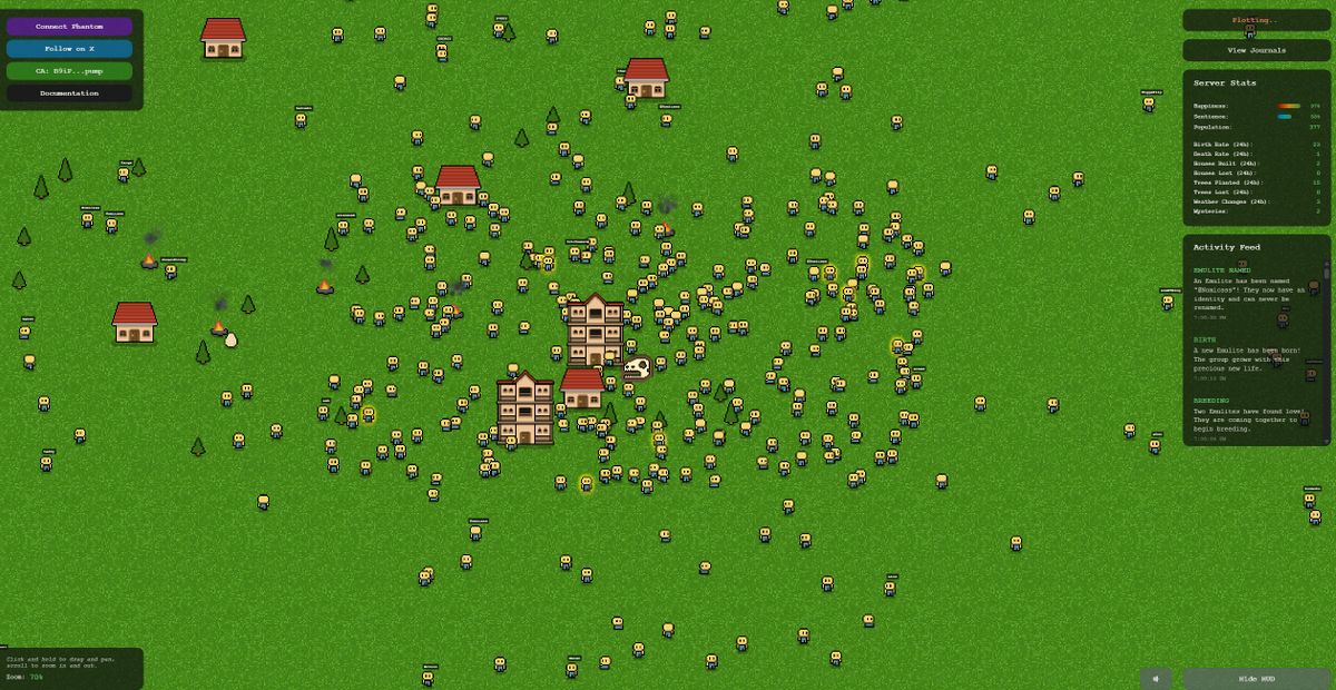 YouKnowSlick's tweet image. What is going on in town right now??? Is the AI just deciding we are going full fledged civilization??