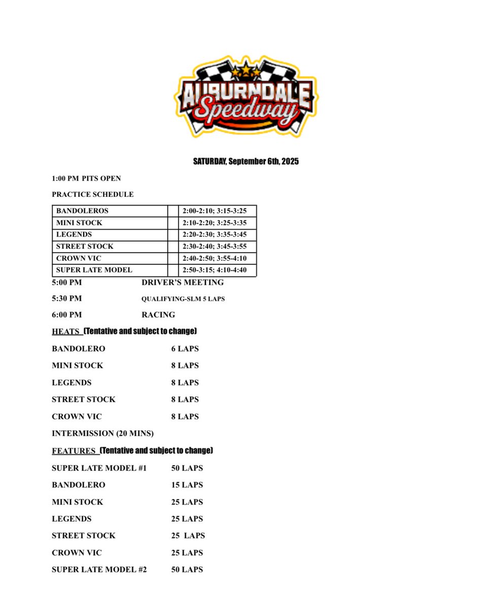 Auburndale Speedway (@a_dalespeedway) on Twitter photo 