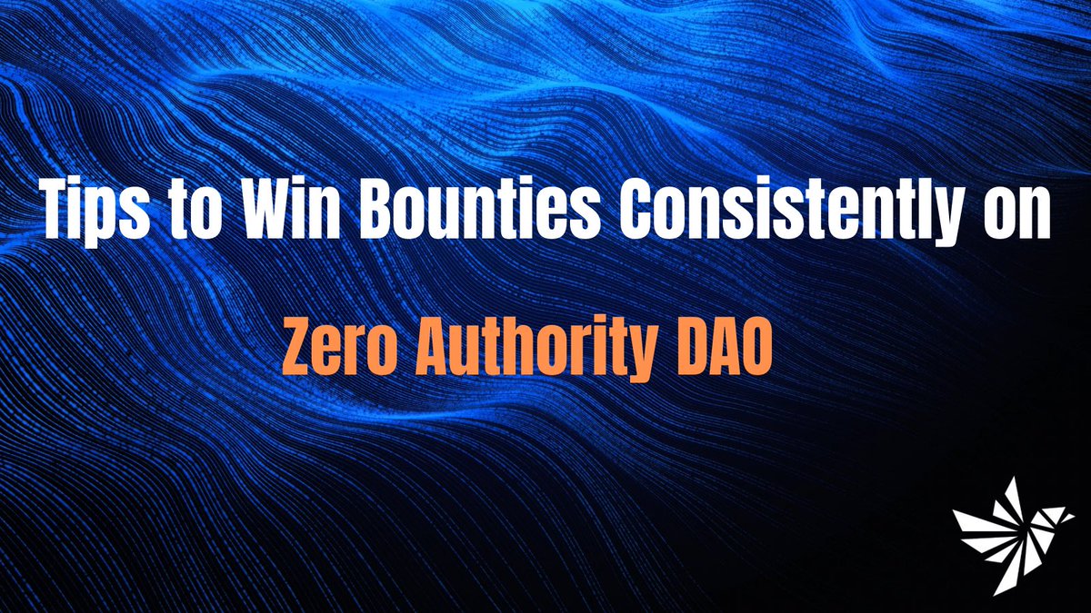 Gri Remade🏹 (@grimaldoremade) on Twitter photo Tips to Win Bounties Consistently on Zero Authority DAO.
Not winning bounties yet? Don’t worry.
Here are proven tips to increase your chances of winning every time on.🧵👇
<a href="/Stacks/">stacks.btc</a> <a href="/zeroauthdao/">Zero Authority DAO 🏹</a> Tips to Win Bounties Consistently on Zero Authority DAO.
Not winning bounties yet? Don’t worry.
Here are proven tips to increase your chances of winning every time on.🧵👇
<a href="/Stacks/">stacks.btc</a> <a href="/zeroauthdao/">Zero Authority DAO 🏹</a>