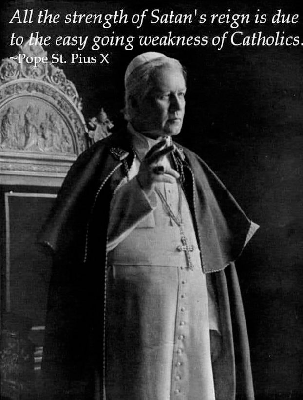 This goes hard. And this is exactly the language we need out of Rome right now. Pray for us, Pope Saint Pius X.