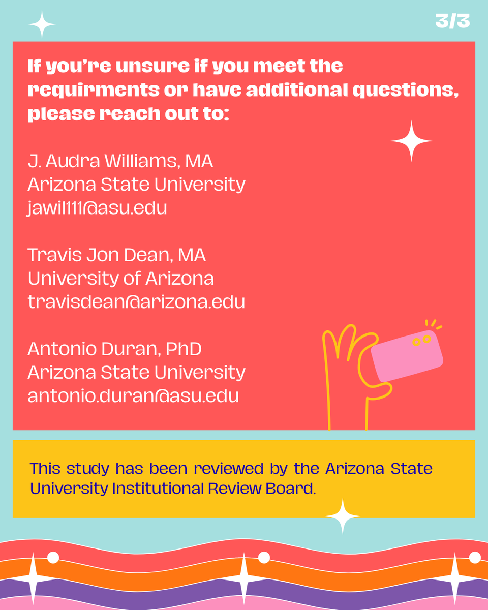 Who’s ready to capture queer joy?

Calling for queer graduate students to participate in a study exploring experiences of queer joy through snapshots. 

Learn more about the study and how to participate: tinyurl.com/CaptureQueerJoy