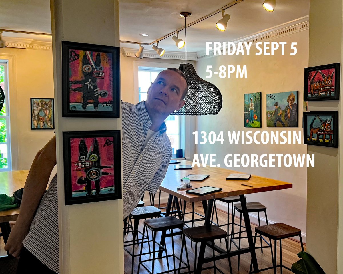 Hello Washington, DC and the DMV!  Please join Dana Ellyn and myself IN A FEW DAYS, FRIDAY SEPT 5 for a Gallery Show opening at Shop Made in DC.  it is FREE, there will be refreshments.  hope to see you and catch up.  5-8PM this friday in GEORGETOWN.  1304 Wisconsin Avenue, NW.