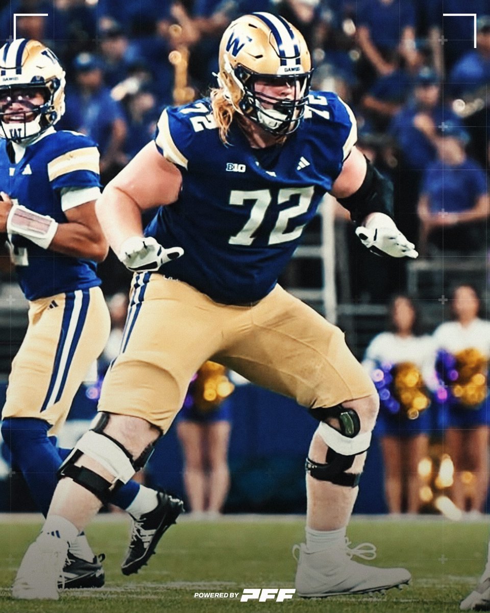 Highest Graded True Freshman OL from Week 1:

🟣 John Mills, Washington: 80.8

<a href="/UW_Football/">Washington Football</a>