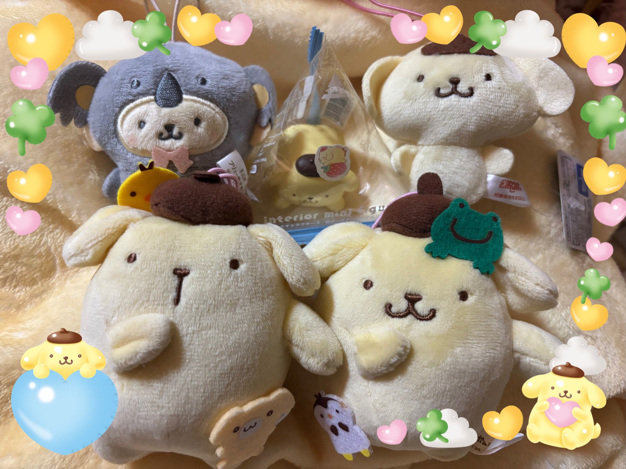 【新品・タグ付き】ポムポムプリン　甚平　マスコット 楽天市場】 フェイスタグマスコット ポムポムプリン