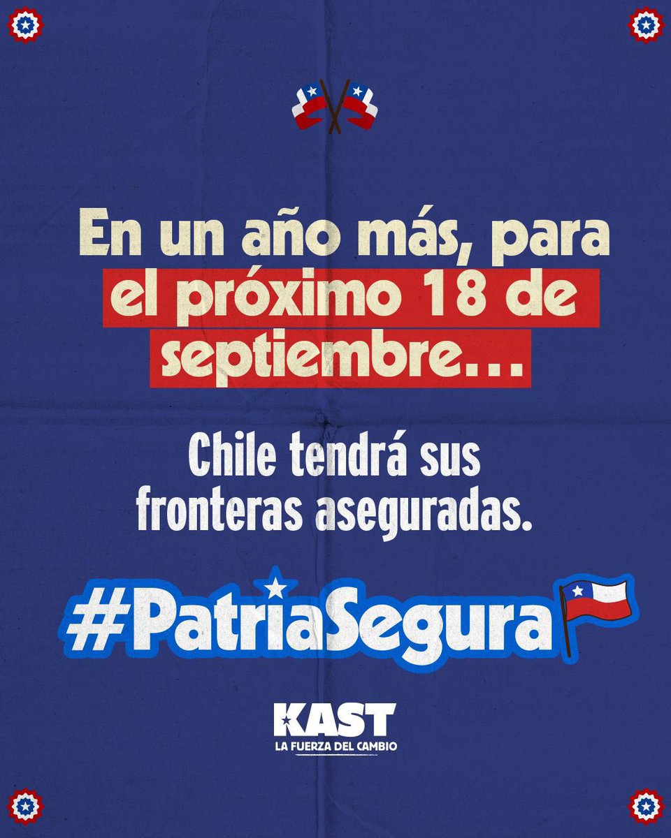 Falta poco, sólo necesitamos que nos apoyen estas proximas elecciones 💪🏼 somos <a href="/PRChile/">Partido Republicano</a> y vamos a recuperar nuestro país.
