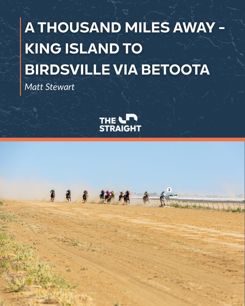 TheStraightonX's tweet image. Three brothers from King Island, a float of horses, and a dash to Birdsville. This is a road trip stitched with nostalgia, dust and a deep love for racing in the remote heart of Australia.

Read @Mattunchained gripping dispatch from the desert and why the @birdsvilleraces  still…