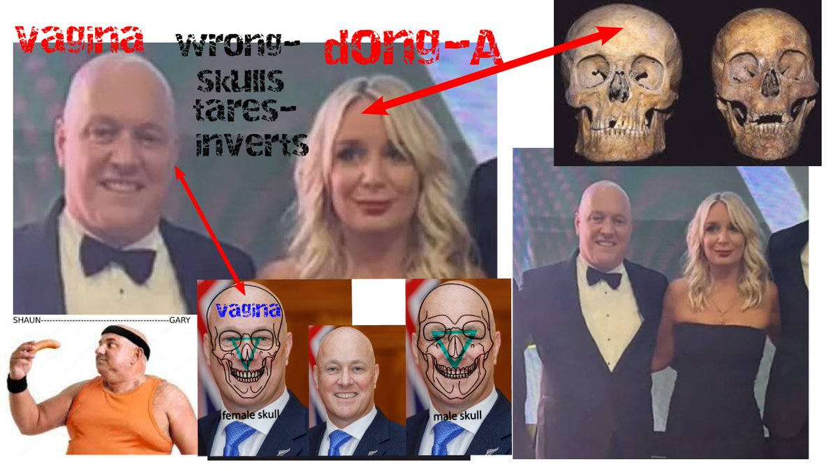 GOD--gave a few--eyes to see--one has a vagina= fe male skull--one has a cock and balls= square male skull-only the blind---cant see--you pick= 50/50---