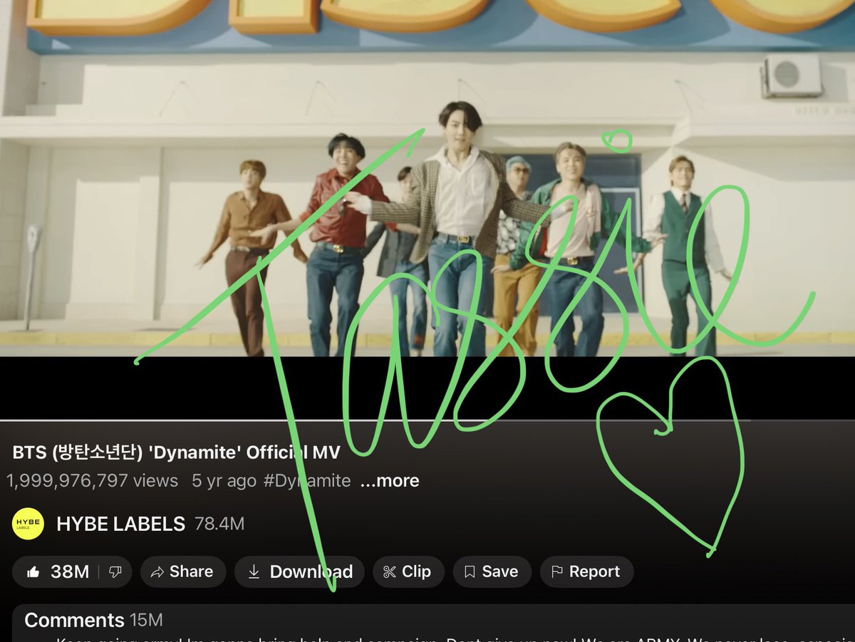 bts_tassie's tweet image. 📣COUNTING DOWN DYNAMITE TO 2B 📣

‼️ 2️⃣3️⃣ 2️⃣0️⃣3️⃣ ‼️

ARMY WE ARE PUSHING SO HARD 🔥 

Click on the Link to get Dynamite to 2B Today 🥳

#BTS #Dynamiteto2B #BTS_Dynamite

🔗 Dynamite 🧨 
youtu.be/gdZLi9oWNZg?si…