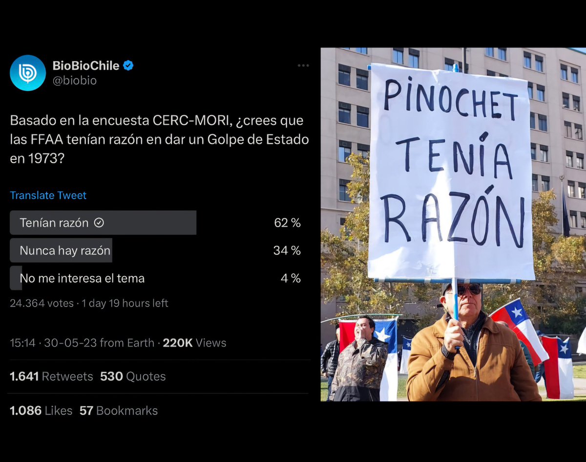 Vito🇨🇱🚜🌾 (@kawally) on Twitter photo <a href="/daniel_nunez_a/">Daniel Nuñez A.</a> Obvio. 75 días antes de una elección quieren cambiar las reglas y meter la mano a las urnas por secretaría.
Ni Pinochet se atrevió a tanto‼️
Comunistas patéticos. CHAOOO <a href="/daniel_nunez_a/">Daniel Nuñez A.</a> Obvio. 75 días antes de una elección quieren cambiar las reglas y meter la mano a las urnas por secretaría.
Ni Pinochet se atrevió a tanto‼️
Comunistas patéticos. CHAOOO