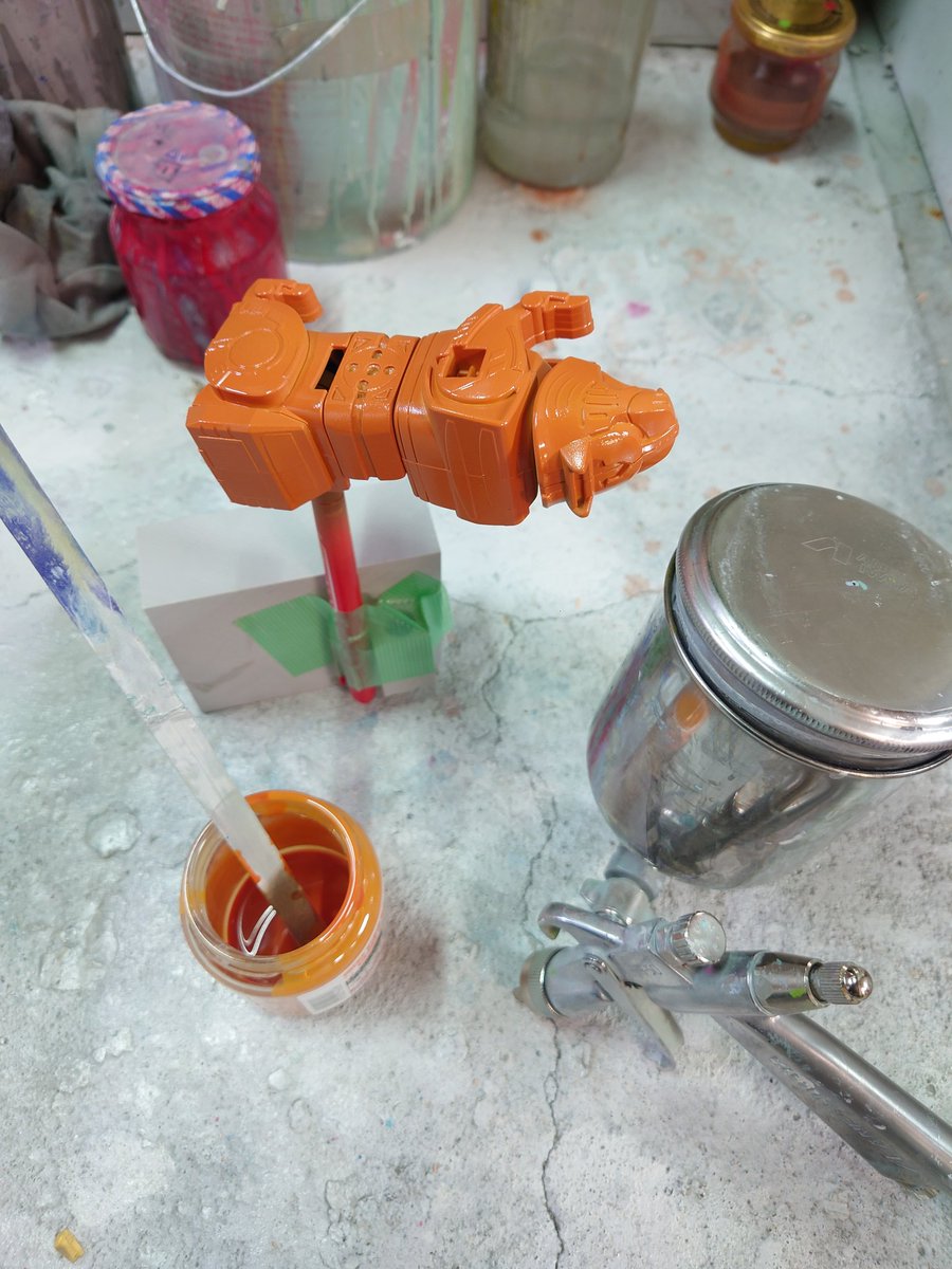 ShanTai17179's tweet image. #DX玩具カスタム(進捗)

朝活ってことで、さくっとジャガーに着色🎨🖌️✨

#ガオゴッド
#DXROBOUNIVERSE