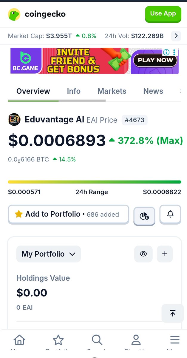 Eduvantage AI ($EAI) is massively performing well. Utility Token geared towards $1 price actualisation before the end of this year. You don't have to miss out.

Eduvantage AI - EAI (eduvantageai.com) is a cutting-edge Solana-based AI token &amp; AI aggregator revolutionizing