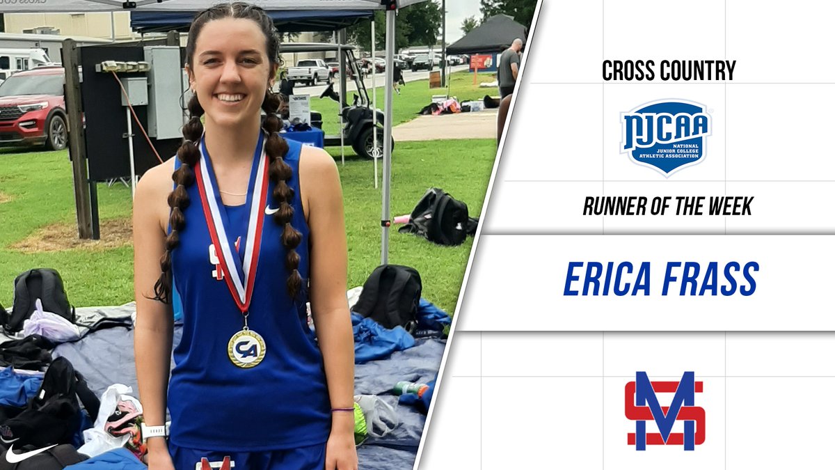 Murray State Aggies Athletics (@murray_aggies) on Twitter photo 🚨NJCAA RUNNER OF THE WEEK!🚨
<a href="/MurrayStateXC/">MurrayStateCrossCountry</a> freshman, Erica Frass, was named the NJCAA Division II Runner of the Week for her historic performance in her collegiate debut! Frass turned in the highest individual finish in program history as she claimed 2nd place!
#GoAggies 🚨NJCAA RUNNER OF THE WEEK!🚨
<a href="/MurrayStateXC/">MurrayStateCrossCountry</a> freshman, Erica Frass, was named the NJCAA Division II Runner of the Week for her historic performance in her collegiate debut! Frass turned in the highest individual finish in program history as she claimed 2nd place!
#GoAggies