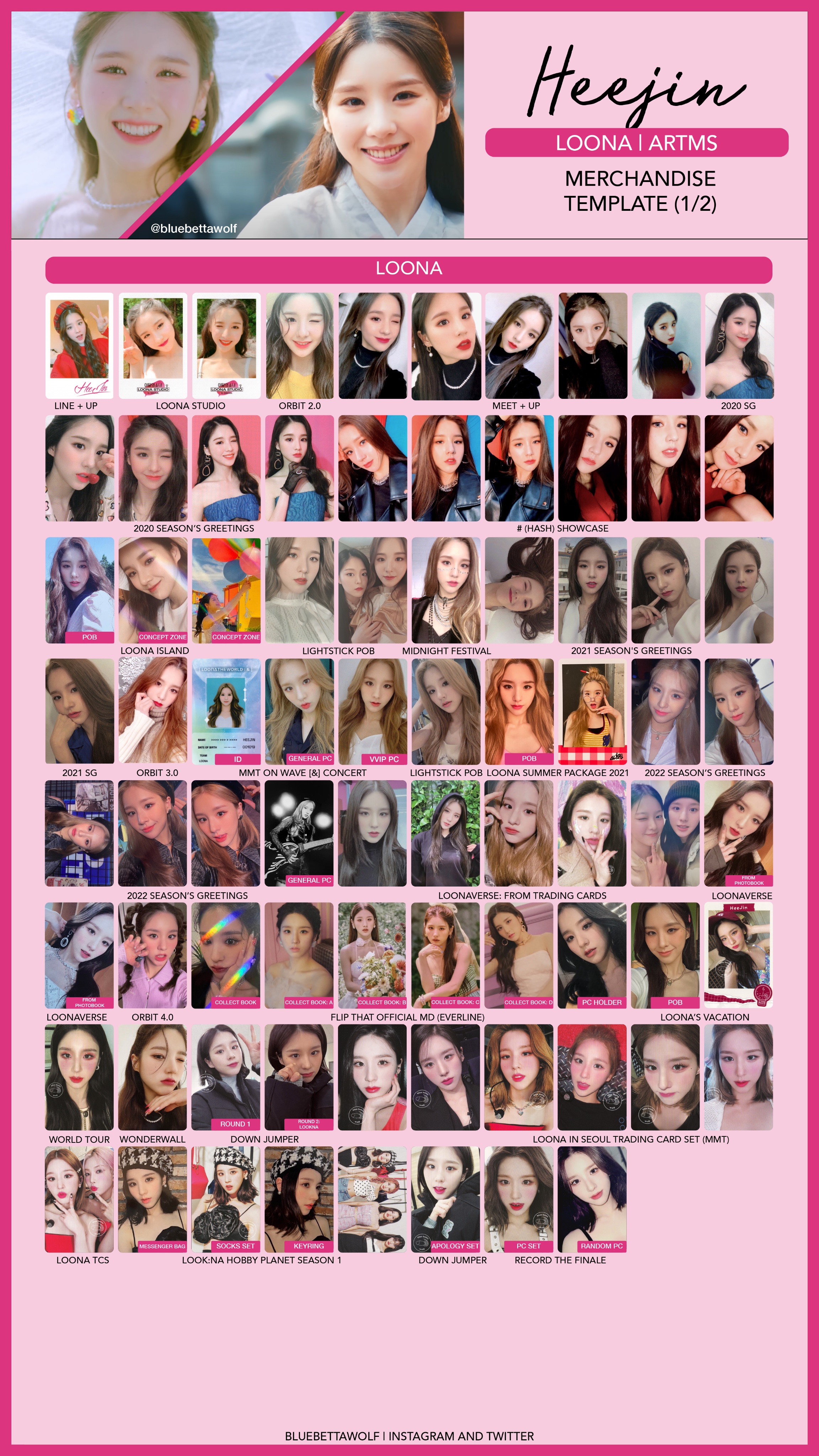 ARTMS フォトカード LOONA LOONA ARTMS Loossemble Loona Hi High Unofficial Fan Made